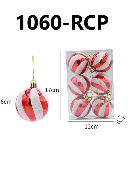 Set of 6 Christmas Balls