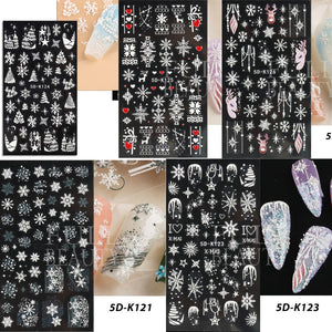 Winter Christmas Nail Art Stickers #1