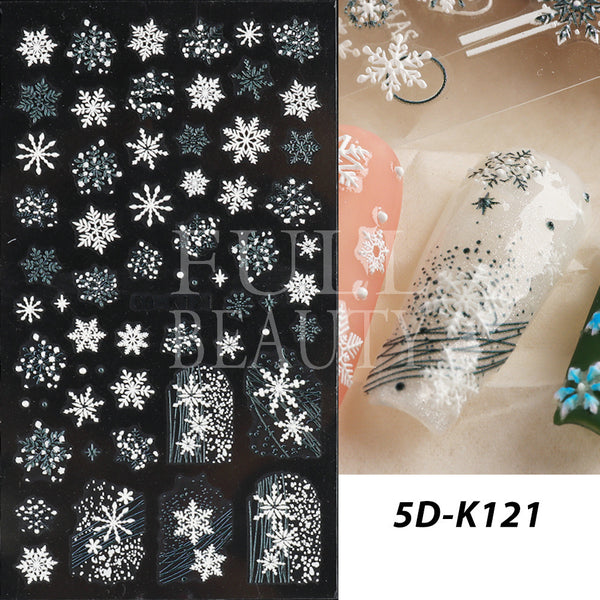 Winter Christmas Nail Art Stickers #1