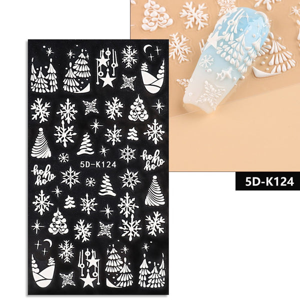 Winter Christmas Nail Art Stickers #1