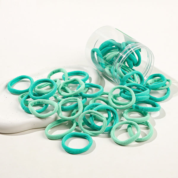 50pcs Gradient Color Seamless Hair Ties