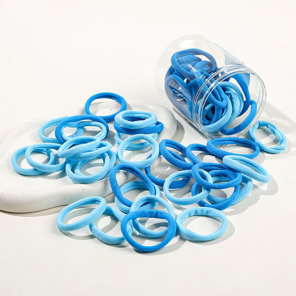 50pcs Gradient Color Seamless Hair Ties