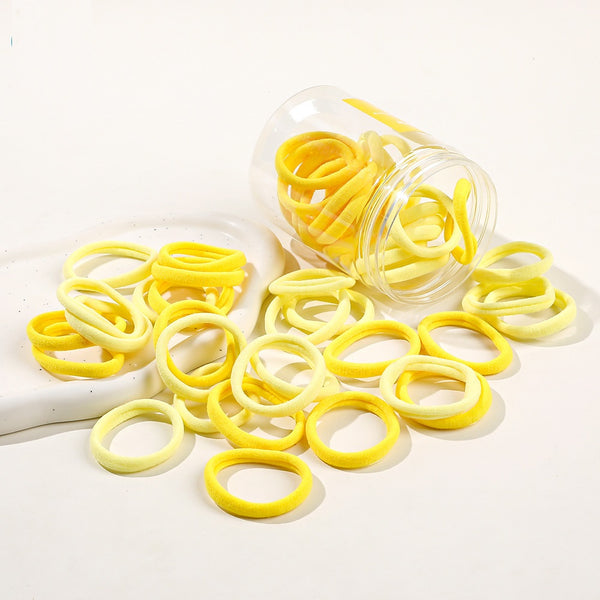 50pcs Gradient Color Seamless Hair Ties