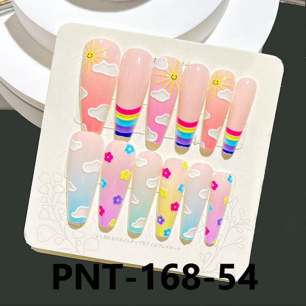 Embossed Press On Nails
