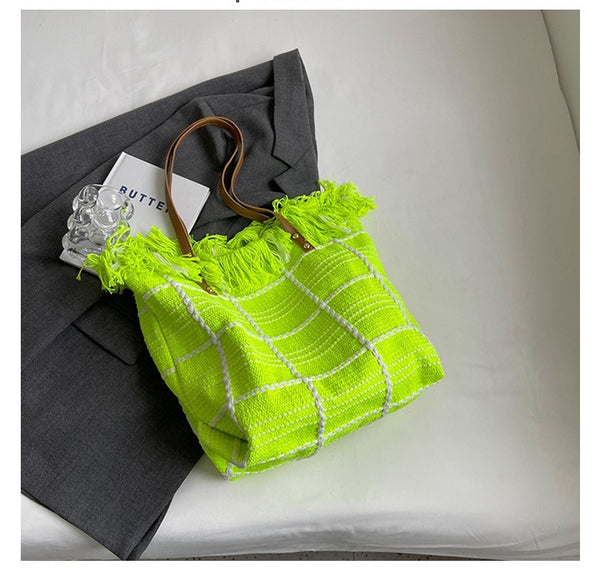 Large Canvas Beach Tote Bag
