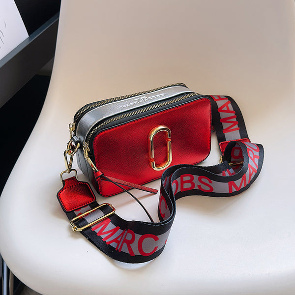 Metallic MJ Camera Bag With Wide Shoulder Strap
