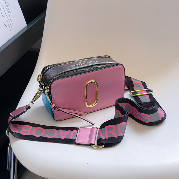 Metallic MJ Camera Bag With Wide Shoulder Strap