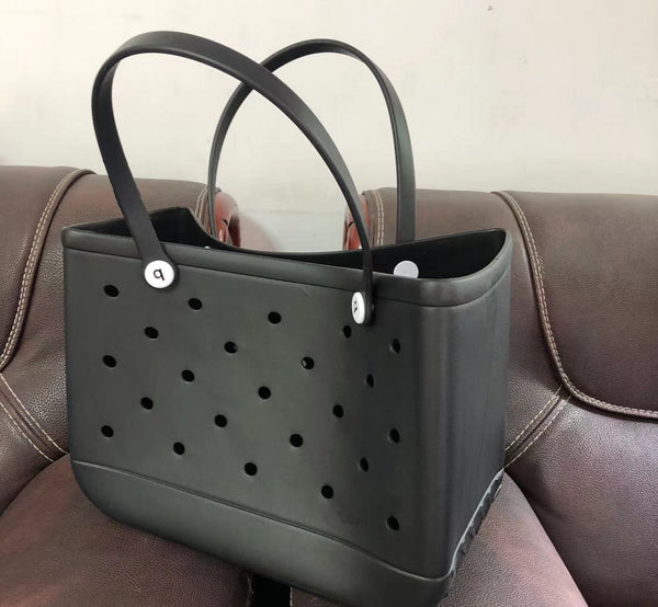 PVC Basket Medium Beach Bag