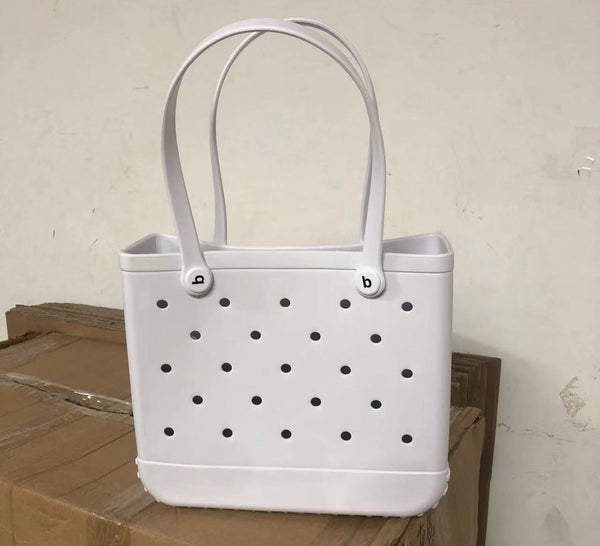 PVC Basket Medium Beach Bag