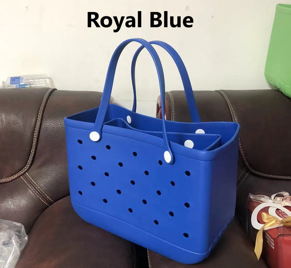 PVC Basket Medium Beach Bag