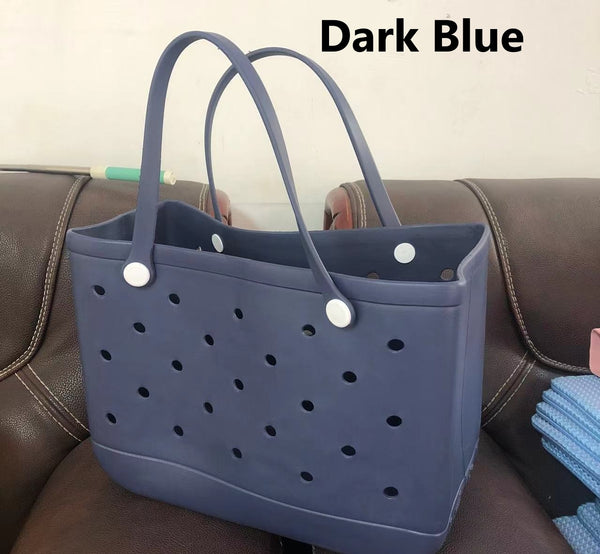 PVC Basket Medium Beach Bag