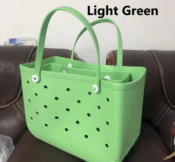 PVC Basket Medium Beach Bag