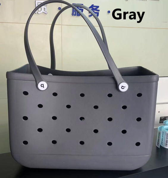 PVC Basket Medium Beach Bag