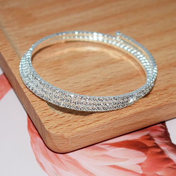 Steel Wire Elastic Diamonds 3 Rows