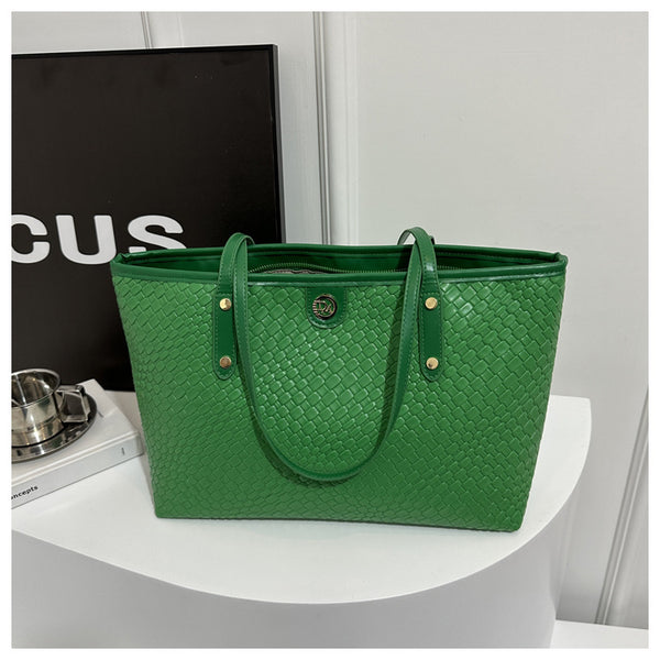 Zippered Large Tote Bag