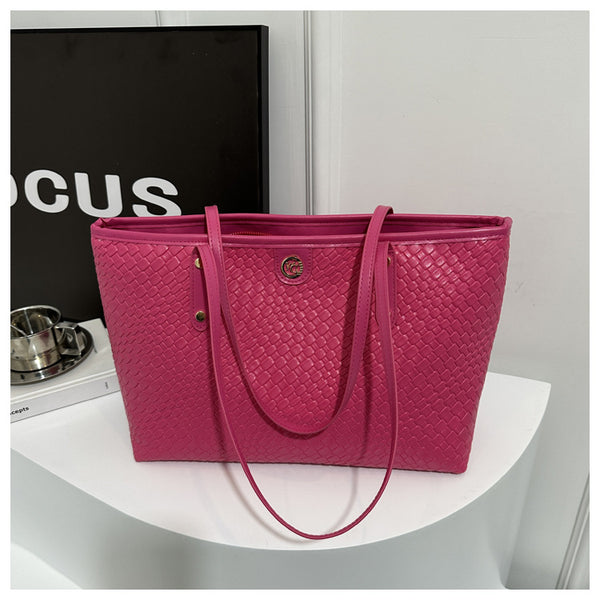 Zippered Large Tote Bag