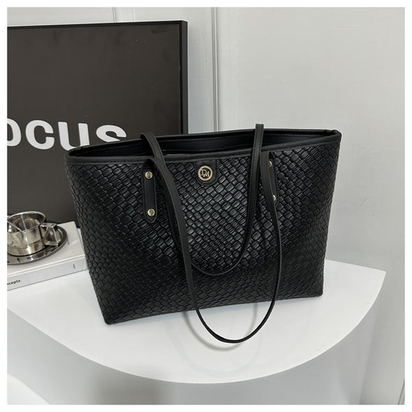 Zippered Large Tote Bag