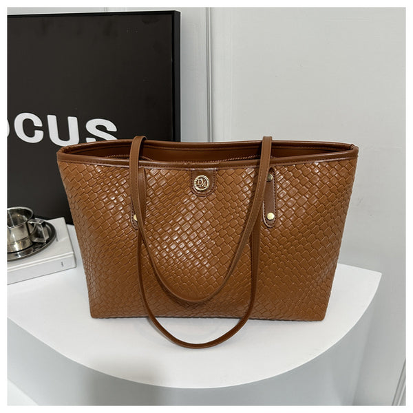 Zippered Large Tote Bag