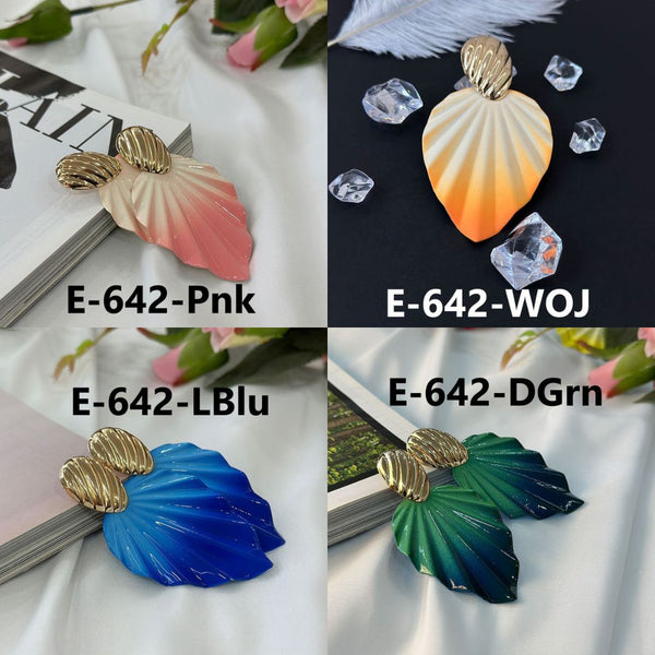 Bright Leaf Earrings E-642