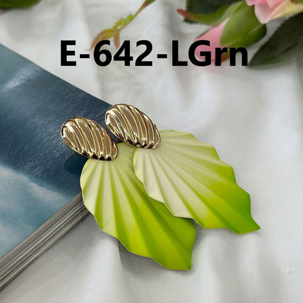 Bright Leaf Earrings E-642