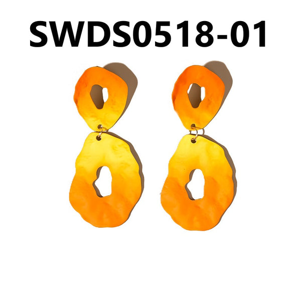 Bright Round Loop Earrings