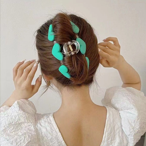 Hearts Hair Clamps