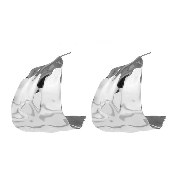 Irregular Geometric C-Shaped Earrings
