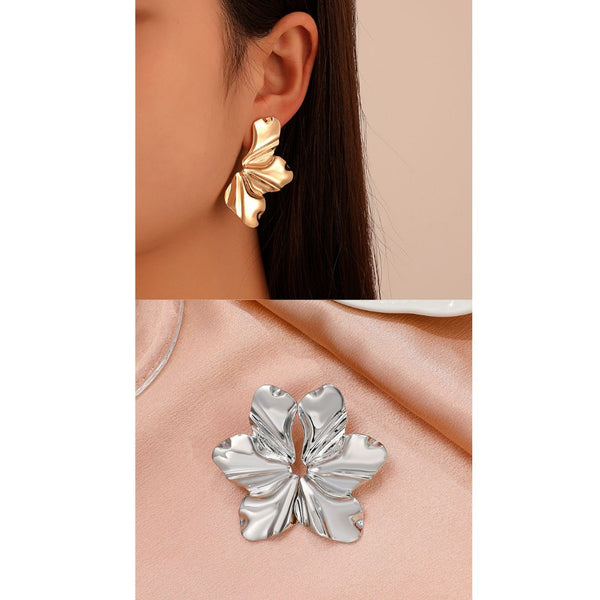 Irregular Petal Earrings K7549