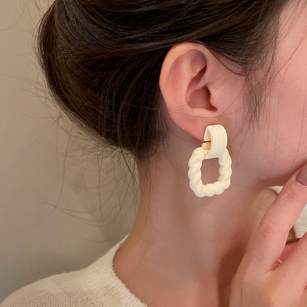 Matte Candy Colored Acrylic Earrings