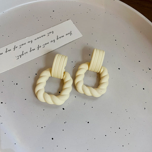 Matte Candy Colored Acrylic Earrings