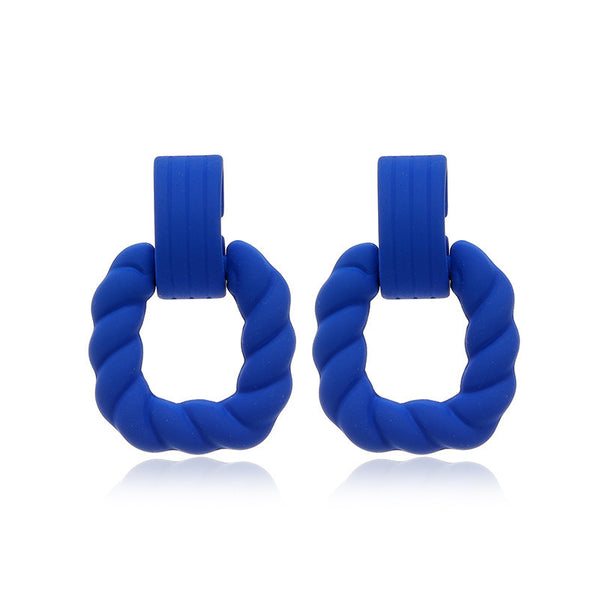 Matte Candy Colored Acrylic Earrings