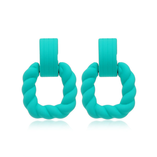 Matte Candy Colored Acrylic Earrings