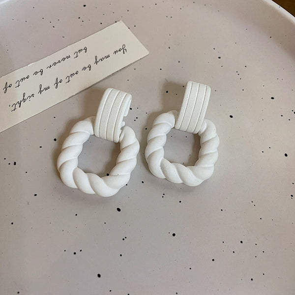 Matte Candy Colored Acrylic Earrings