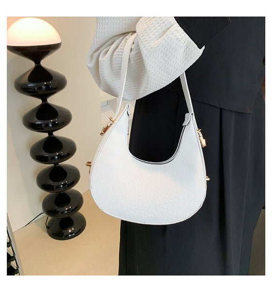 Matte Crescent Underarm Bag