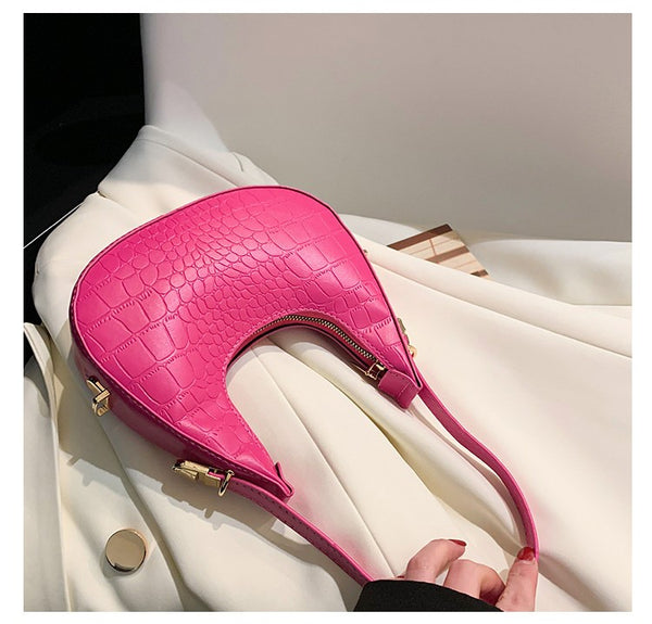 Matte Crescent Underarm Bag