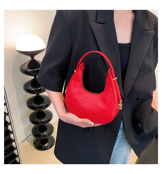 Matte Crescent Underarm Bag