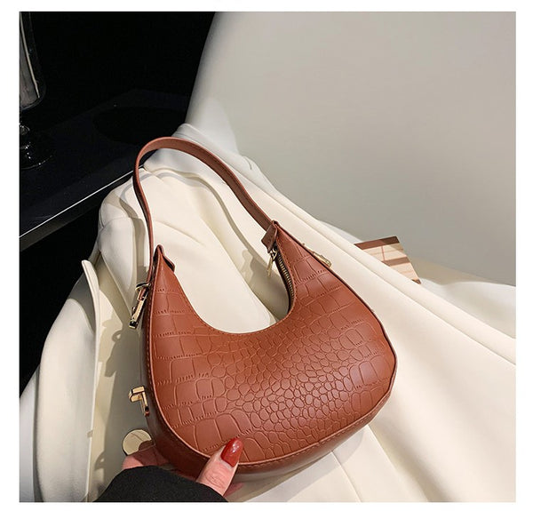 Matte Crescent Underarm Bag