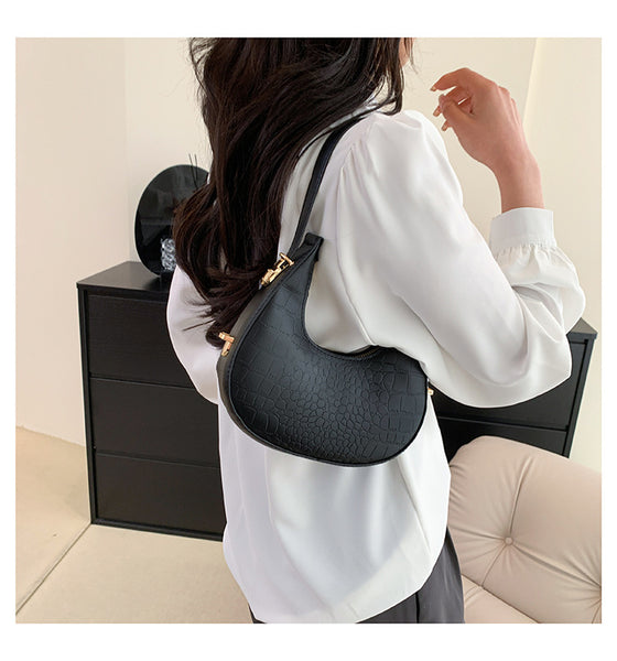 Matte Crescent Underarm Bag