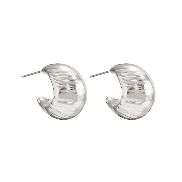 Metal C Shaped Earrings JS02903