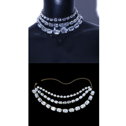 Multi-Layer Diamante Necklace 21615