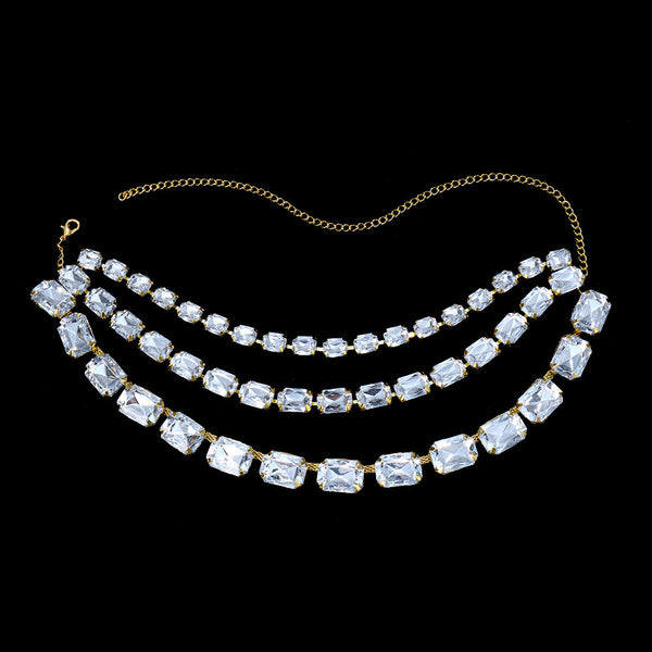 Multi-Layer Diamante Necklace 21615
