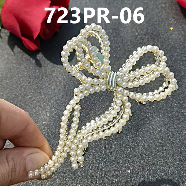 Rhinestones and Pearl Hair Clamps