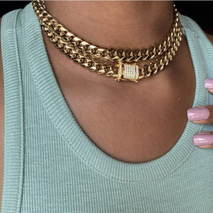Thick Cuban Chain Necklace JS01676