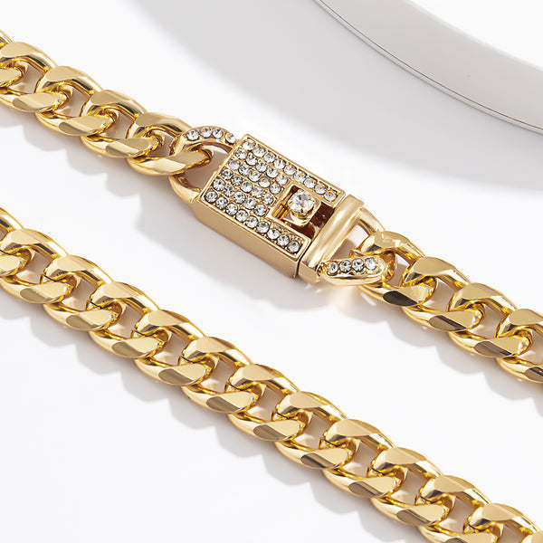 Thick Cuban Chain Necklace JS01676