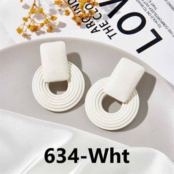 Wooden Geometric Earrings