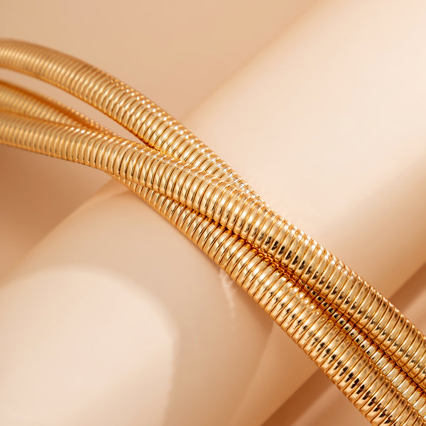 Thick Layered Choker Necklace JS05525