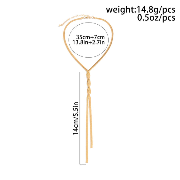 Snake Bone Chain Necklace JS05638