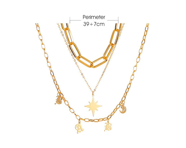Multi-Layer Star Necklace DZ-229