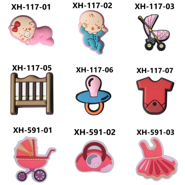 Cartoon Cute Baby Croc Charms