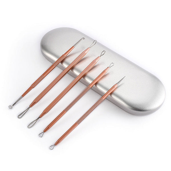 5Pcs Stainless Steel Acne Remover Kit